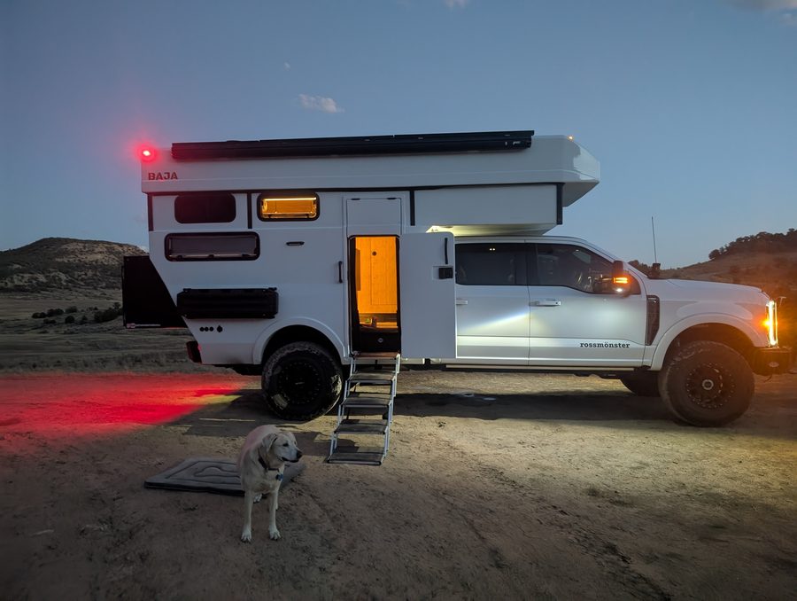Rossmonster Baja camped off-grid in Canada