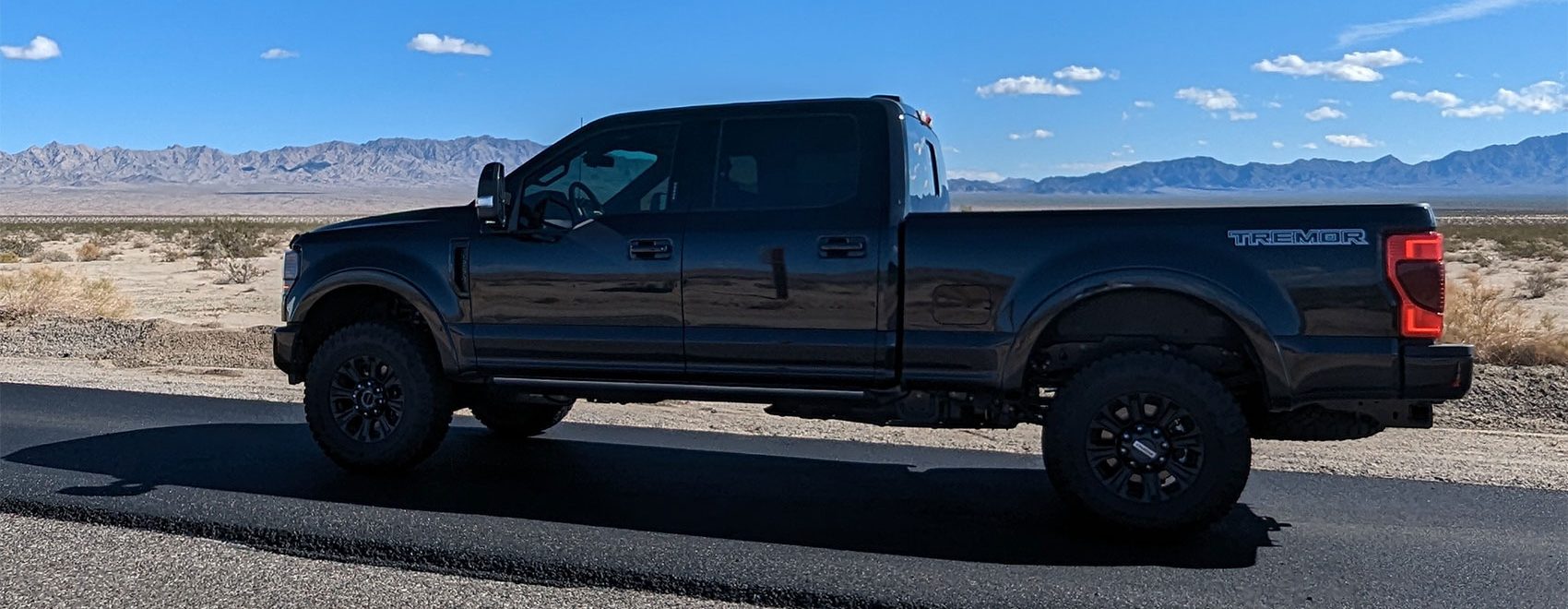Ford F250 Tremor in the Mojave desert